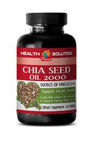 Linoleic Acid Liquid - CHIA Seed Oil 2000 - Improve Memory (1 Bottle)