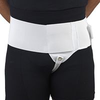 OTC Hernia Support, Single Herniation, Inguinal Scrotal Treatment, Left or Right Side, Medium (Left Side)