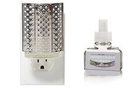 Yankee Candle Gold Moroccan Night-Light Scent-Plug Diffuser Base with New England Maple Home Fragrance Electric Refill