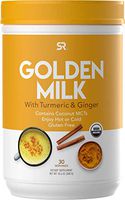Organic Turmeric Golden Milk ~ A Delicious, Functional Non-Dairy Drink with Organic Curcumin, Ginger & Spices + Black Pepper & Coconut MCTs for Better Absorption (30 Servings)
