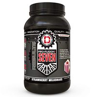 PRO Fusion 7 Sustained Release Protein- High Protein Meal Replacement Enhanced with MCT Oil (Strawberry Milkshake)