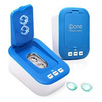 Contact Lens Cleaner, Portable Ultrasonic Contact Lens Cleaner Kit Daily Care Faster Cleaning for Contact Lens Blue (New Version) (Azure)