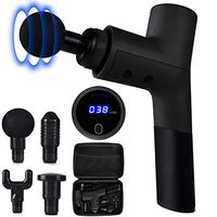 Massage Gun, OOTSUTU Professional Handheld Vibration Massager Device with 5 Adjustable Speed, Cordless Electric Percussion Full Body Muscle Massage Equipment & Portable Bag