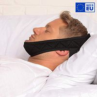 BeFit24 Anti Snoring Chin Strap for Men | High Quality, Easy to Wear & Adjustable Design | Made in EU from Skin Friendly & Breathable Material | for an Undisturbed & Peaceful Sleep | Snore Stopper