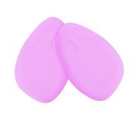 Gentle Meow 4 Pairs Front Half Insoles Feet Shockproof Forefoot Sole Cushions, Dark Purple