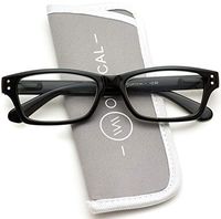 Rectangular Classic Square Frame Unisex Reading Glasses - Spring Hinge