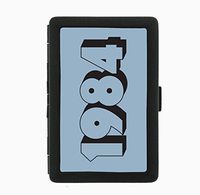 1984 Nostalgic Retro Black Cigarette Case Holder Wallet RFID-blocking