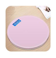 Round Bathroom USB Smart Weighing Scale Body Weight Measure Digital Mi Floor Scales Bascula Digital Peso Corporal Black Pink,Pink