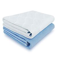 Ultra Soft Quilted Washable and Reusable Incontinence Bed Pads, Heavy Absorbency, 34" X 52" (2 Pack)