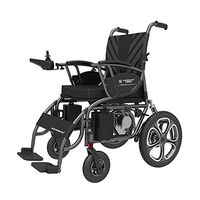 LS Electric Wheelchair, Intelligent Remote Control Portable Care Scooter, Elderly Disabled Folding Wheelchair (Color : Lead-Acid Batteries)