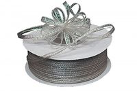 3mm-1/8" Organza Pull Bow Ribbon Toffee 50yd