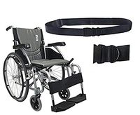 New Karman S-Ergo 125 ( S-Ergo125F16SS ) Ergonomic Wheelchair with Flip-Back Armrest and Swing Away Footrest in Silver, Fixed Wheel, 16 Seat Width by Karman Healthcare