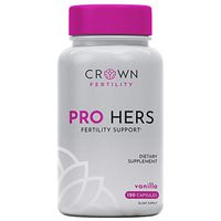 Crown Fertility PRO Hers Female Fertility Supplement to Increase Conception and Fertility Support by Helping Aid Egg Quality- 120 Capsules (30-Day Supply) - Packaging May Vary