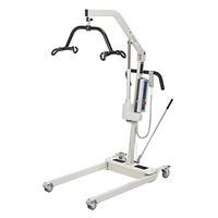 Drive Medical Bariatric Electric Patient Lift with Rechargeable Battery and Six Point Cradle, White