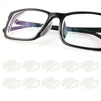 1mm Eyeglass Nose Pads Adhesive Nose Pads 10 Pairs Clear Anti-Slip Silicone Eyeglass Pads Non-Slip Nose Bridge Pads for Eyeglass Sunglasses Spectacles
