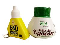 Elv Raiz de Tejocote Root Original Weight Loss Supplement from ELV, with Eau Kalin Alkaline Water Drops Combination 2 Pack
