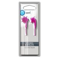 Onn In-Ear Wired Headphones, Pink, ONA16AA018