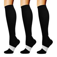 Copper Compression Socks for Men & Women(3 Pairs),15-20mmHg is Best for Running,Medical,Pregnancy,Travel,Nurses