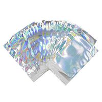 Suillty Hologram Cellophane Bags Self-Adhesive Envelope Bag File Poly Treat Bags Clothes Cosmetics Packaging Resealable Plastic Loot Bags for Candy Gifts Parcel Post Tearproof(50PCS)