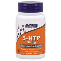 NOW Supplements, 5-HTP (5-hydroxytryptophan) 50 mg, Neurotransmitter Support*, 30 Veg Capsules