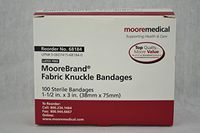 Moore Medical Adhesive Bandages Fabric Strips Knuckle - Box of 100