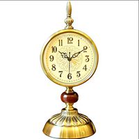 CML Home Exquisite Appearance European Retro Clock Desk Clock Bedroom Bedside Table Clock Retro American Bedroom Clock Study Decoration Clock Clear Picture