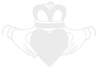 hBARSCI Claddagh Vinyl Decal - 5 Inches - for Cars, Trucks, Windows, Laptops, Tablets, Outdoor-Grade 2.5mil Thick Vinyl - White