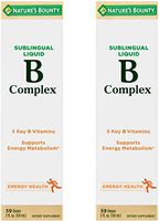 Nature's Bounty Vitamin B Complex sublingual Liquid, 2 Oz (Pack of 2)