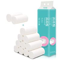 Midress 12 Packs Paper Towels Toilet Paper Roll Paper Tissue Paper Roll 4 Layer Thickened Household Paper Soft Skin-Friendly Paper Towels Everyday Paper Napkins (12 Rolls)