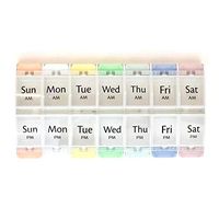 Capsuline 7-Day Planner Organizer for Pills and Supplements - AM/PM organizel in Pastel Colors