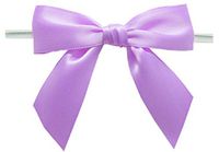 BAYWIND LTD; 3" Twist Tie Bows- 100pc (Light Orchid)