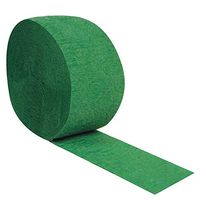 Crepe Paper Steamer for Decorating, Green (Pack of 12)