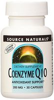 Source Natural Coenzyme Q10 Antioxidant Support 200 mg for Heart, Brain, Immunity, Liver Support - 30 Vegetarian Capsules