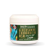 NaturesPlus Advanced Therapeutics Glucosamine Chondroitin MSM Ultra Rx-Joint Cream - 4 oz Jar - High Potency Joint Support Cream - Greaseless - Penetrating Action