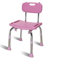 LINYUYI Height Adjustable Bathtub & Shower Stool, Bath Stool Nonslip Adjustable Bath Stool-Pink