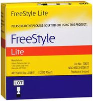 FreeStyle Lite Blood Glucose Test Strips - 50 ct, Pack of 10
