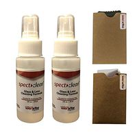 Werxrite SpectClean 2-Pack 2oz Bottles Lens Eyeglass Sunglasses Cleaner with 2 Microfiber Cloths - Eco-Friendly Formula Made in USA - Ammonia & Alcohol Free (Qty 2-2oz Bottles + 2 Cloths)