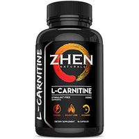 Zhen Naturals Premium L-Carnitine L-Tartrate 500mg Performance Supplement Supports Energy, Weight Loss & Muscle Recovery - Stimulant Free - 60 Capsules