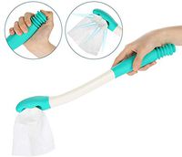 Self Wipe Toilet Tissue Aid Self-Assist Toilet Bottom Wiper Bathroom Buddy Wand Long Handle Reach 15.7"