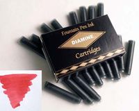 Diamine Refills Maroon Pack of 18 Fountain Pen Cartridge - DM-8008
