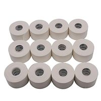 Athletic Tapes White Medical 1.5"X 15 Yards Per Roll Medical No Sticky Residue Easy to Use and to Remove Suitable， Perfect for Bats - Lacrosse - Hockey - Sticks - Climbers and Boxing Sports（12 Pack）