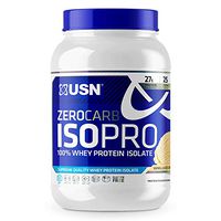 USN Supplements Zero Carb IsoPro 100% Whey Protein Isolate Powder - Keto Friendly, Sugar Free and Low Calorie, Vanilla, 1.7 Pounds