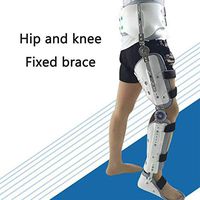 Adjustable Leg Orthosis for Knee/Leg Fracture/Hip Joint Support White Medical Rehabilitation Orthosis (Size : Lightleg)