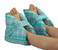 Posey Heel Pillows, Pastel Plaid - 1/Pair