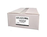 PlasticMill 8 Quart Food Storage Bags: Clear.6 MIL, 8x4x18, 900 Bags.
