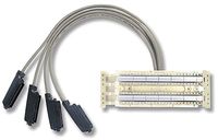 signamax 100PR-5MX03 110 Wiring Block 100 Pair 100-Pair Wall Mount Panel, (20) 5-Pair Connecting Blocks Wired to (4) Male Telco Connectors