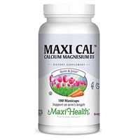 Maxi Cal- Calcium Citrate w/ D3 and Magnesium - Bone & Joint Support - 1000mg per Serving – 180 Capsules – Kosher