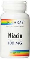 Solaray Niacin Vitamin Capsules, 100 mg, 100 Count