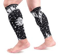 KEAKIA Horoscope Circle Zodiac Sign Calf Compression Sleeves Shin Splint Support Leg Protectors Calf Pain Relief for Running, Cycling, Travel, Sports for Men Women (1 Pair)