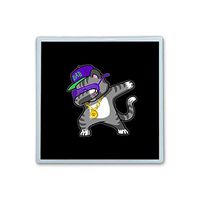 Contact Lens Box Holder Container Case Storage Eyecare Kit - Dab Hip Hop Cat